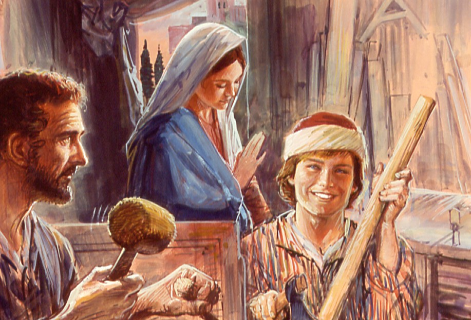 Jesus na carpintaria